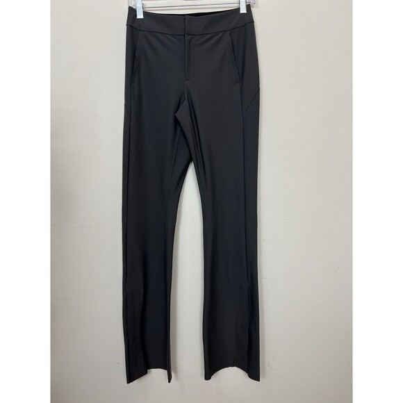 Athleta Pants Womens 2 Stellar Green Gray Flare Trouser Mid-Rise Fitted L - Picture 4 of 16